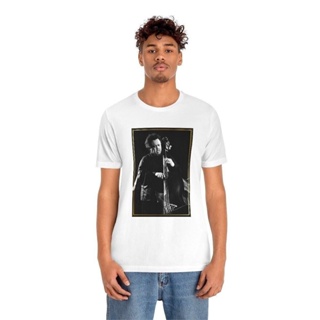 เสื้อยืดแขนสั้น พิมพ์ลาย Charles Mingus Jazz Icon สําหรับผู้ชาย และผู้หญิง