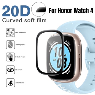 ฟิล์มกระจกนิรภัยกันรอยหน้าจอ 20D ทรงโค้ง อุปกรณ์เสริม สําหรับ Honor Watch 4 Watch4 Honor Watch4