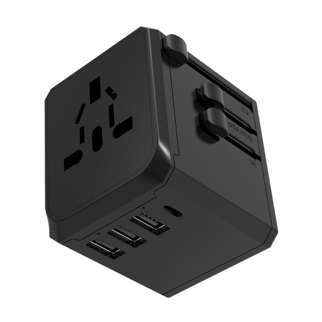 ใหม่ Universal Travel Conversion Socket 3usb + Type-c Multinional ...