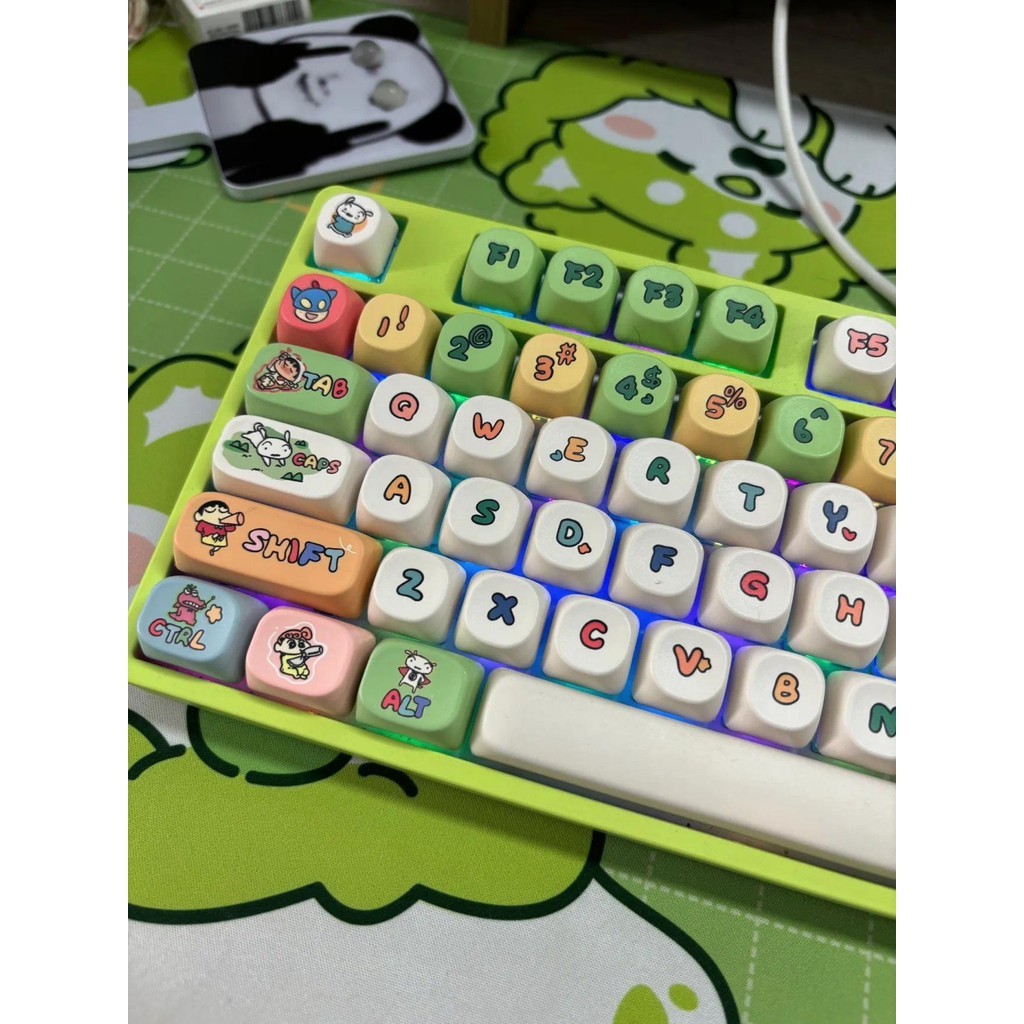 Crayon Shin-chan Keycap 130 คีย์ MOA โปรไฟล์ PBT Dye Sublimation ...
