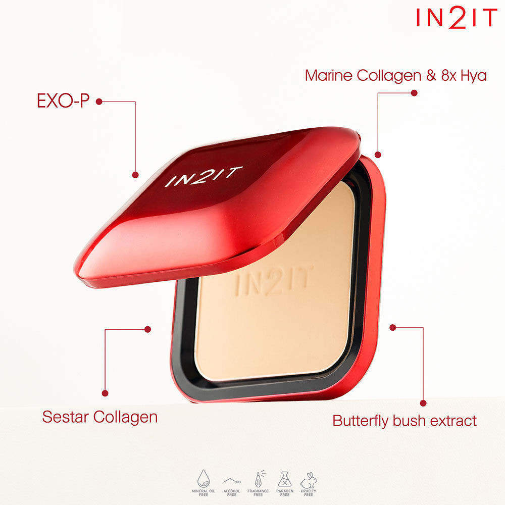 In2It Ultra Smooth Powder Pact SPF35 PA+++ 10g อินทูอิท แป้งฝุ่นเนื้อ ...