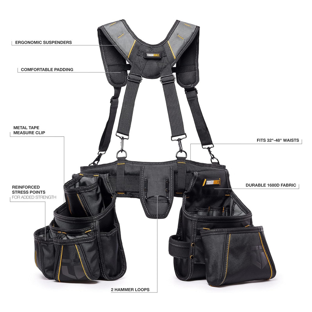 Toughbuilt TB-302-6 Pro Carpenter Suspension Rig พร้อมกระเป๋าเครื่องมือ ...