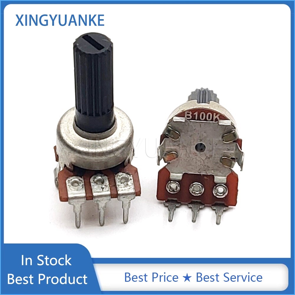 5 ชิ้น/ล็อต 121 ประเภท B100K แนวตั้งเดี่ยว 3Pins B104 ปรับระดับเสียง ...