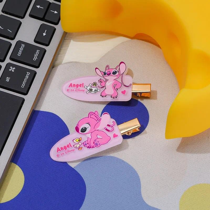 Disney Anime Stitch Hairpin Kawaii Lilo & Stitch Angel Girl Hairpin ...
