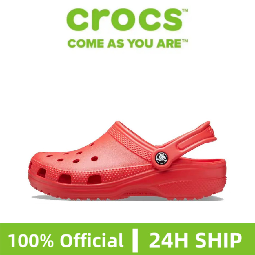 【Flagship】Crocs LiteRide Red Modest Outdoor Trend Women&Men Sandal ...