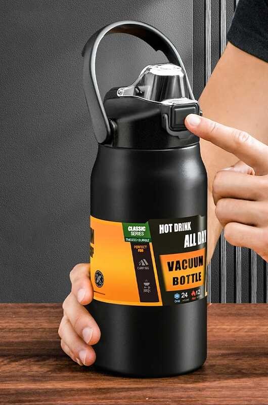 Outdoor Thermos Portable 304 Stainless Steel Thermal Mug Tumbler Vacuum ...