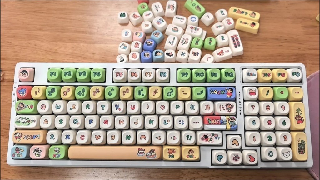 Crayon Shin-chan Keycap 130 คีย์ MOA โปรไฟล์ PBT Dye Sublimation ...