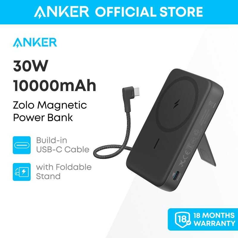 Anker Zolo 10000Mah Magnetic Power Bank Wireless Portable Charger 30W Max  Fast Charging, Batt | Shopee Thailand