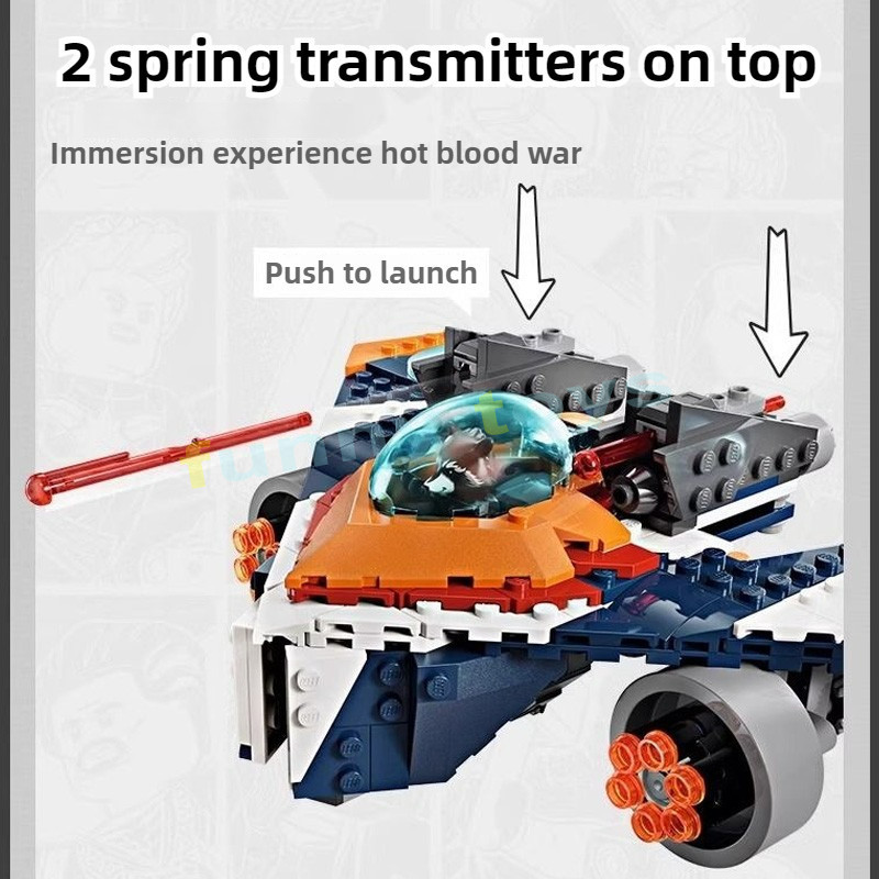 Rockets Warbird vs. Ronan 76278 Buildable Super Hero Spaceship ของเล่น ...