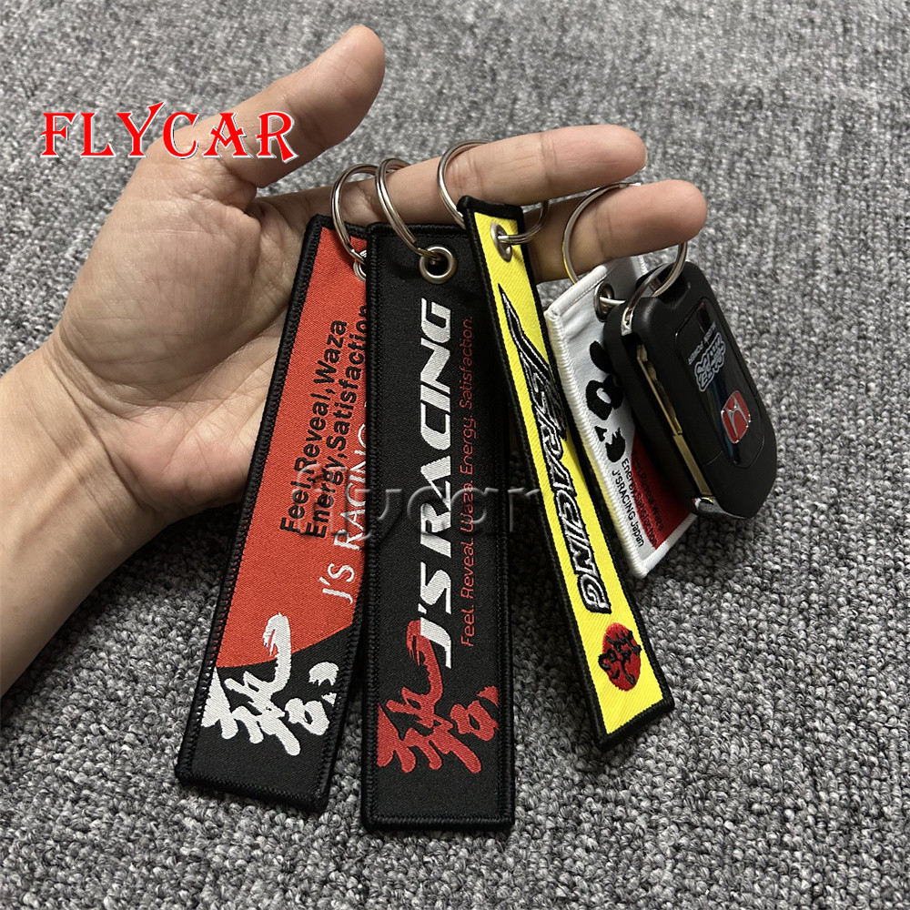 Mugen Racing Key Ring พวงกุญแจเย็บปักถักร้อยแท็กกระเป๋าเดินทางสําหรับรถ ...
