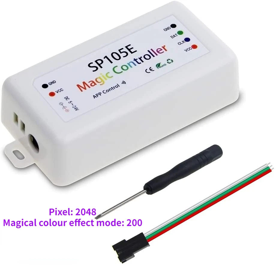 เพลง SP107E SP601E Controller DC5V-24V บลูทูธ SP105E SP110E WIFI SP108E ...