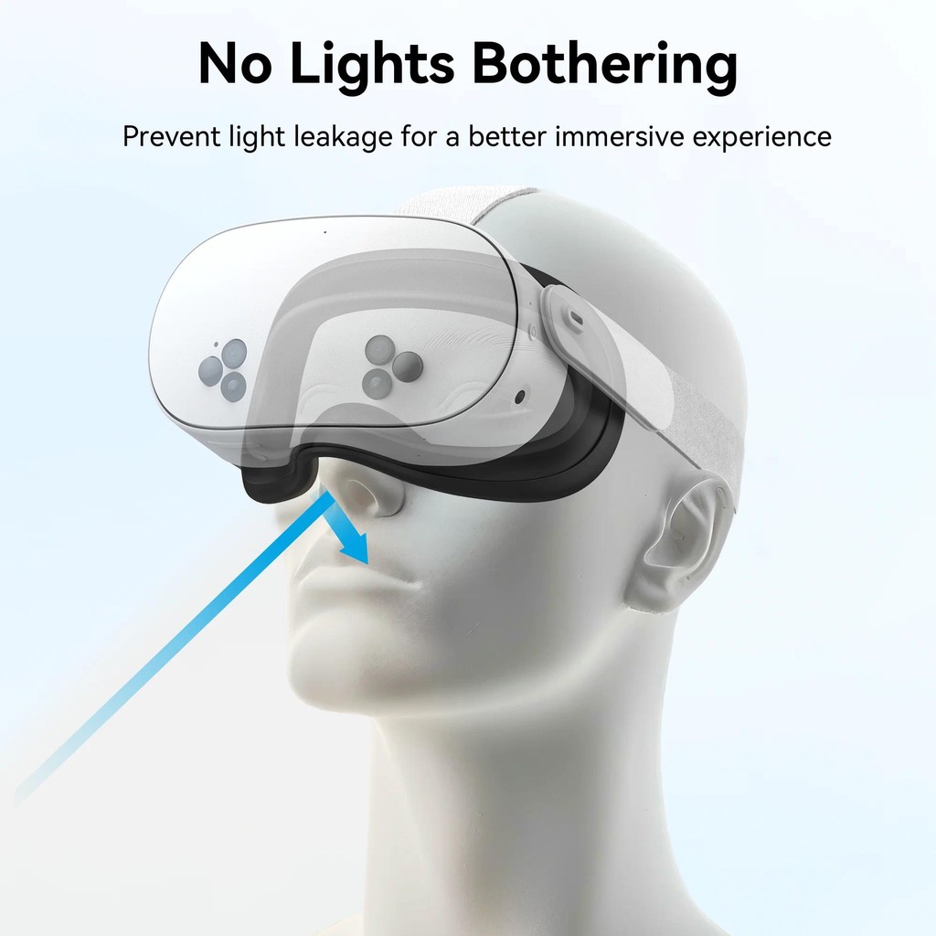 ซิลิโคน VR Face Mask สําหรับ Oculus Quest 3S หน้ากากกันน้ํา Face Cover ...