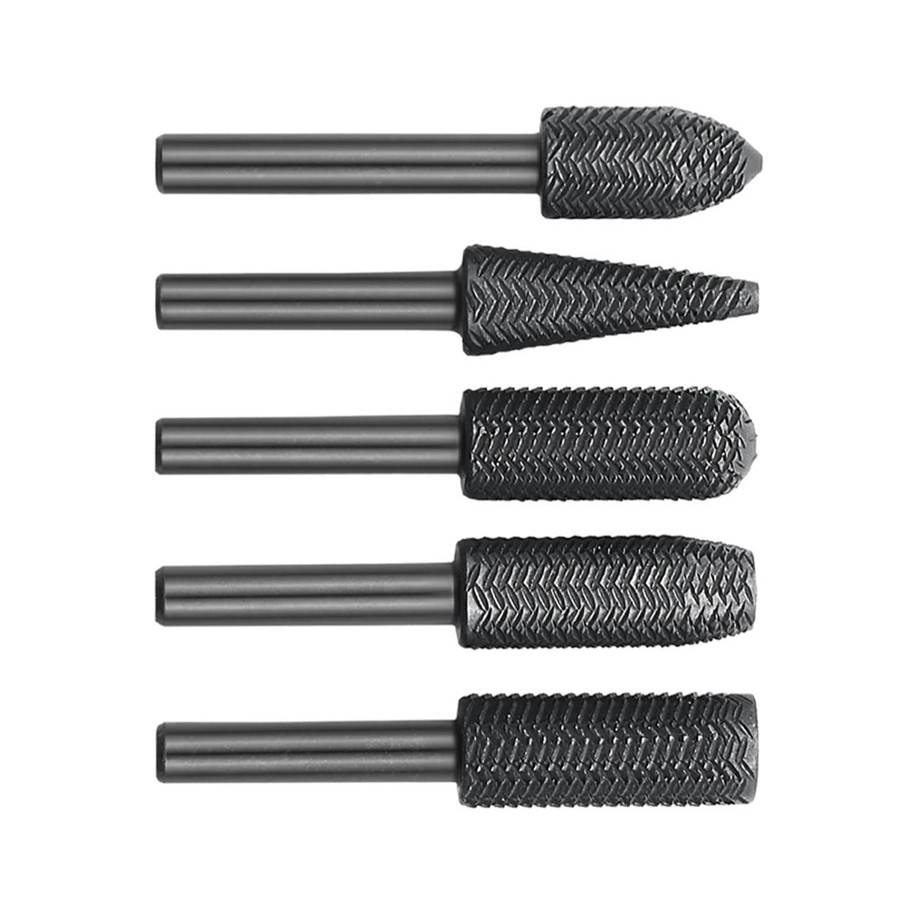 ชุดตะไบโรตารี่ 5 ชิ้น Rotary Rasp File Set ก้าน 6 มม สำหรับแกะสลัก ขัด ...