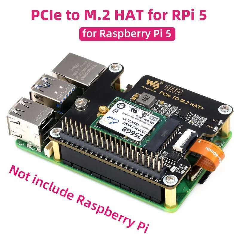 VN Raspberry Pi 5 PCIe ถึง M.2 HAT NVME บอร์ดขยายความเร็วสูงพร้อมสาย ...