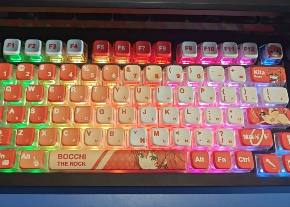 Bocchi The Rock Keycap OEM Profile 120 คีย์ PBT PC Dye Sublimation ...
