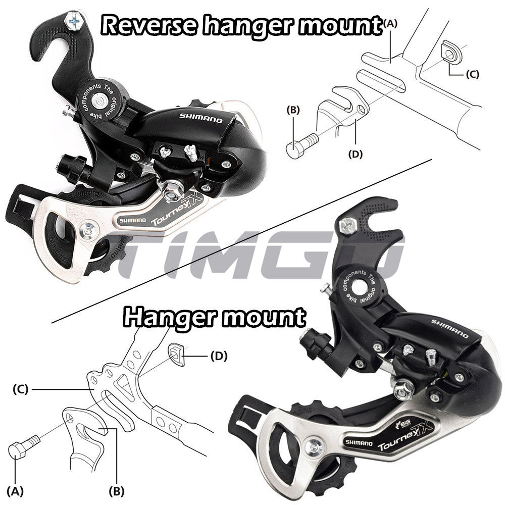 Deragliatore Posteriore Shimano Tourney RD-TX35 Nuovo - Per Bici MTB 7-8 Velocità Deragliatore Bici Elettrica - Foto 14