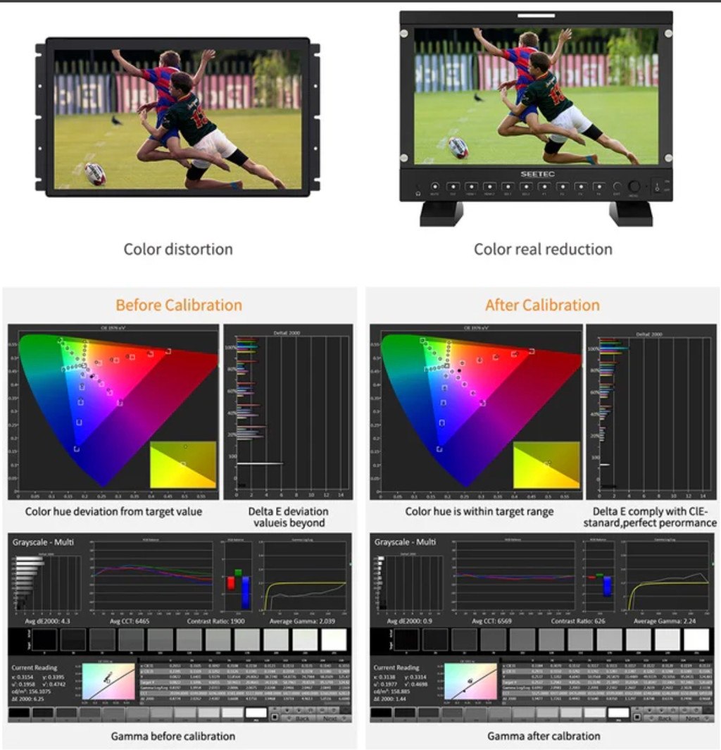 SEETEC P133 PRO 13.3 nits 1000 inch High Brightness Broadcast Monitor ...