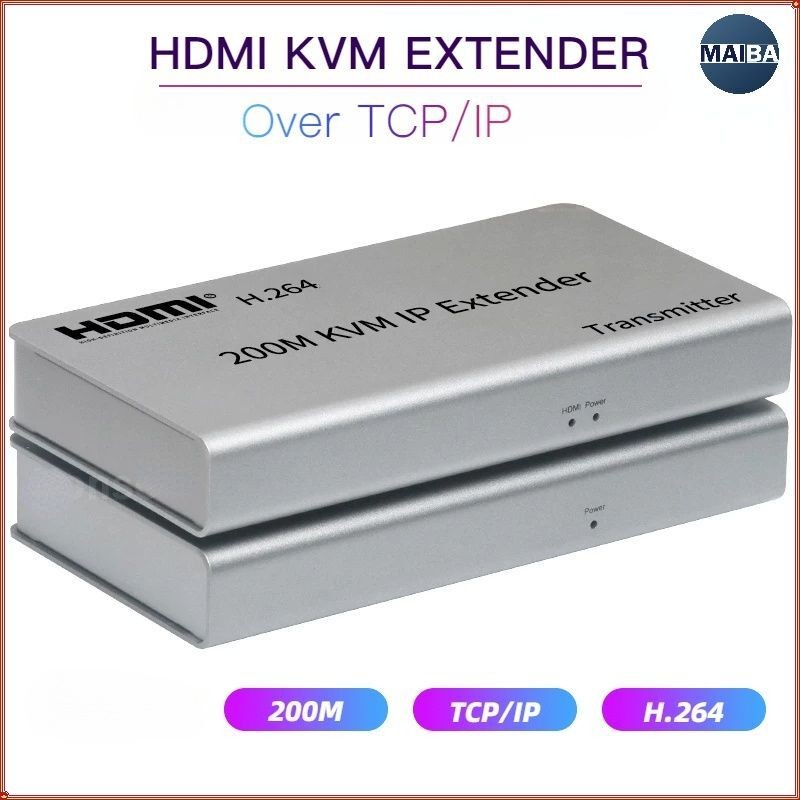 Estensore HDMI A Cascata Via LAN - Fino A 120 Metri Su Cavo Ethernet Cat5e/6, Supporta 4K, Kit Base Qkens