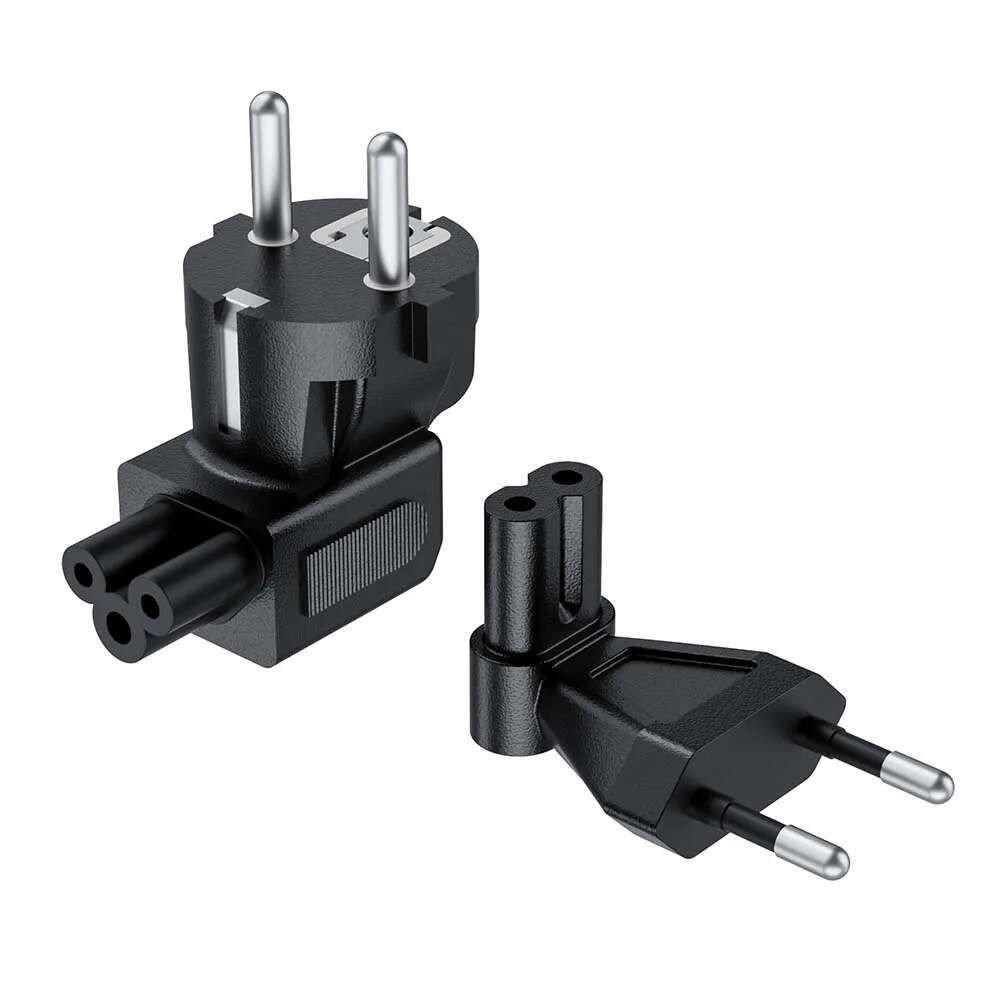 EU ปลั๊กสายไฟอะแดปเตอร์ EU plug ถึง IEC320 C5 Clover Leaf อะแดปเตอร์ ...