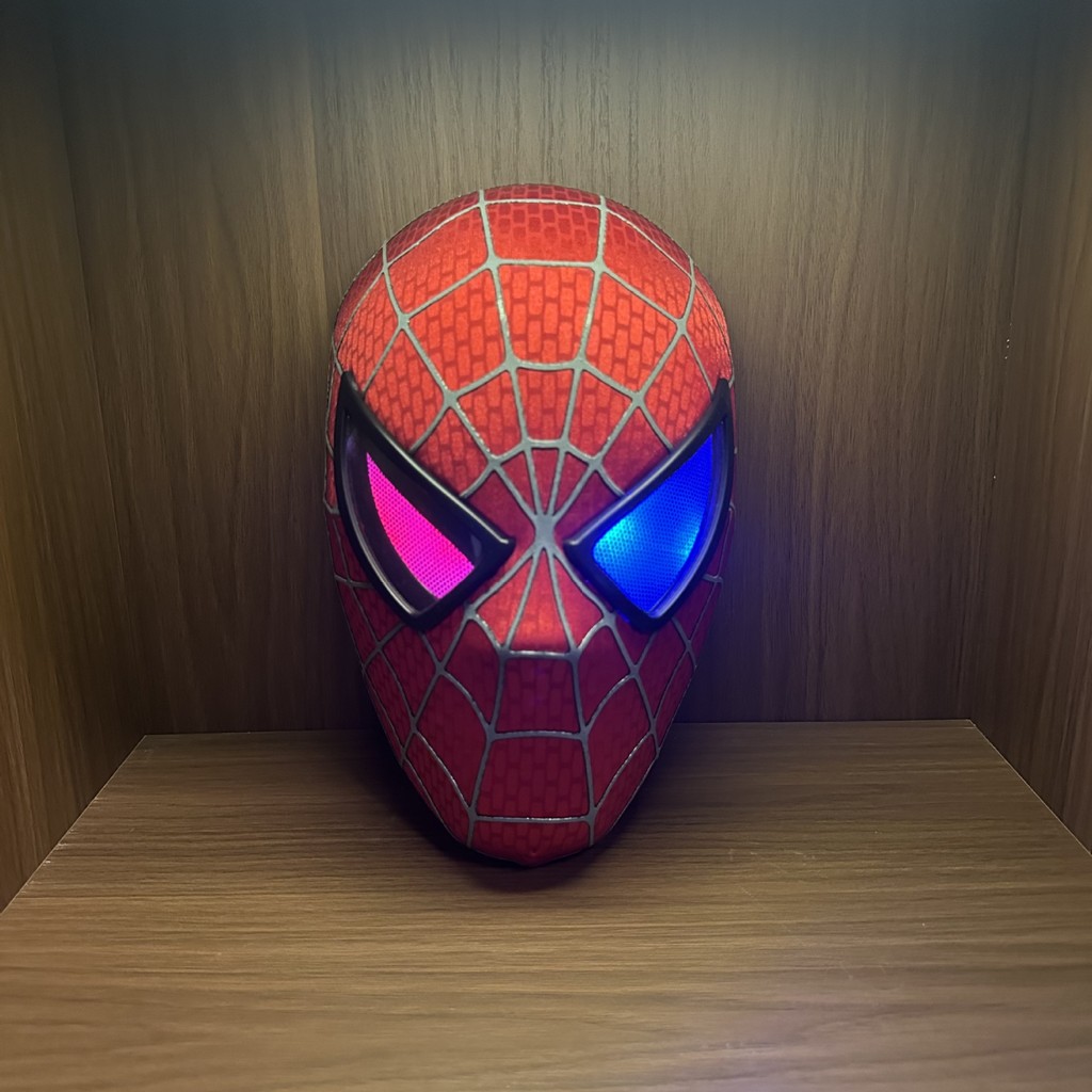 รุ่นไฟฟ้า Spider Man Mask Toby Magueire หมวกตา Movable Blinking และ ...