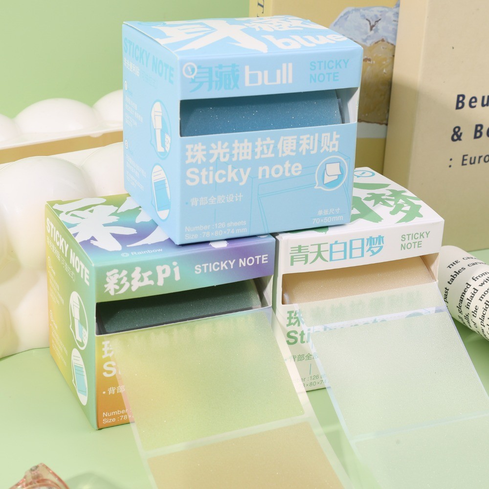 ฟิล์มกลิตเตอร์ Sticky Notes 126-Pack | แผ่นบันทึก มุก ดึงออก อุปกรณ์ ...
