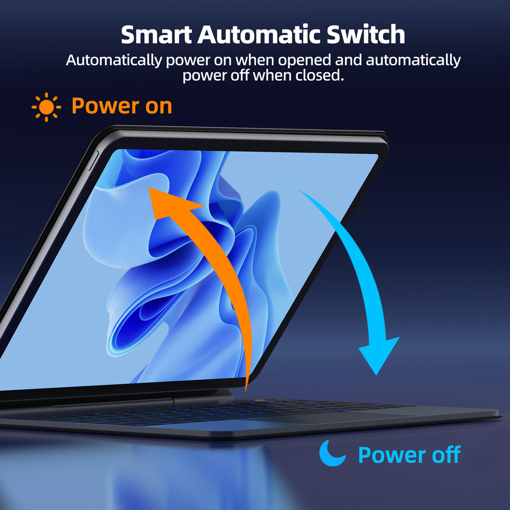 GOOJODOQ คีย์บอร์ดควบคุมน้ําหนักเบาสําหรับการเชื่อมต่อแม่เหล็ก Ipad ...