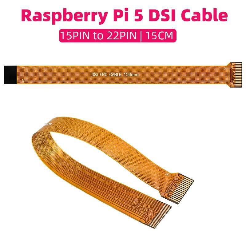 VN Raspberry Pi 5 DSI สาย 22Pin ถึง 15Pin ยืดหยุ่นแบนสายเชื่อมต่อ FPC ...