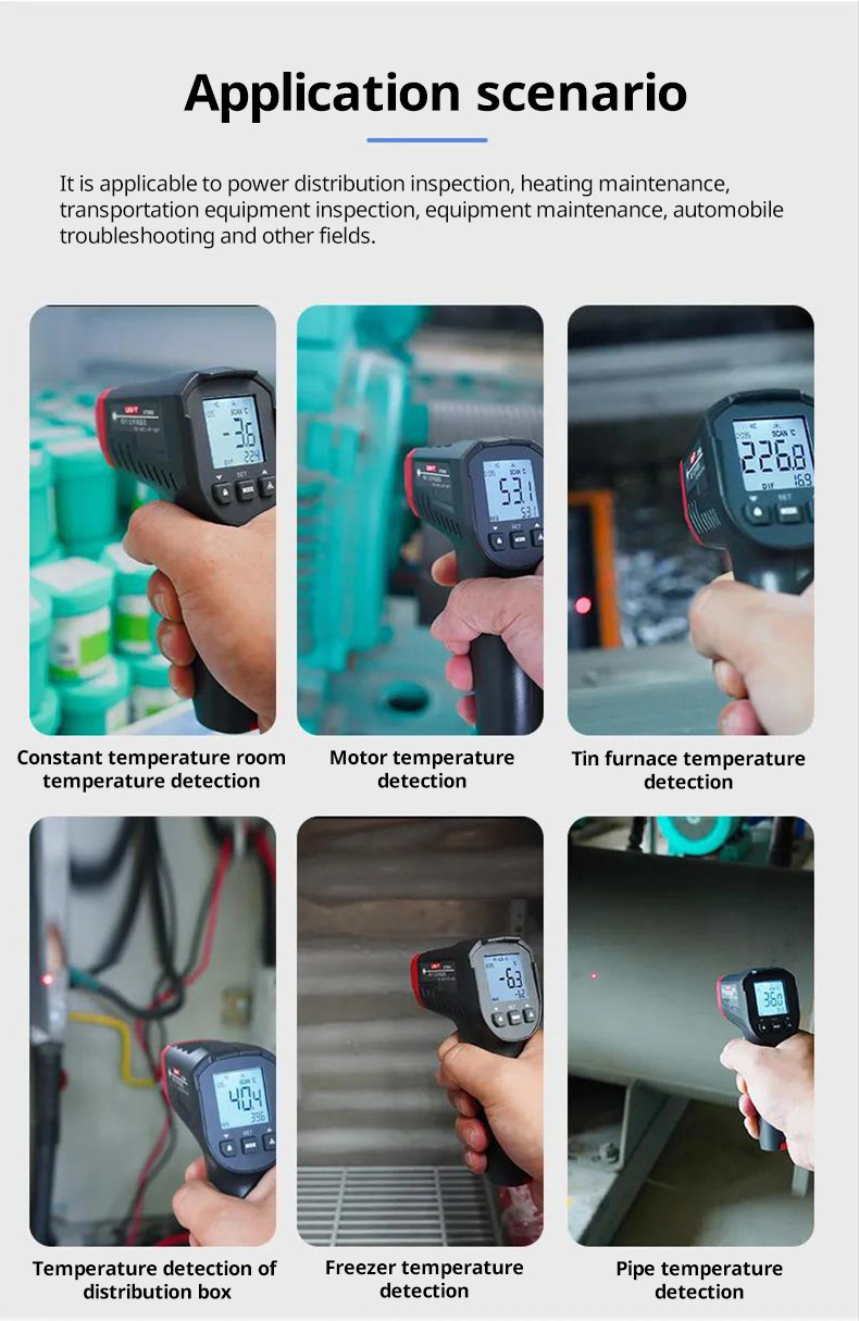 UNI-T UT306S UT306C เครื่องวัดอุณหภูมิดิจิตอลเลเซอร์แบบไม่สัมผัสในครัว ...