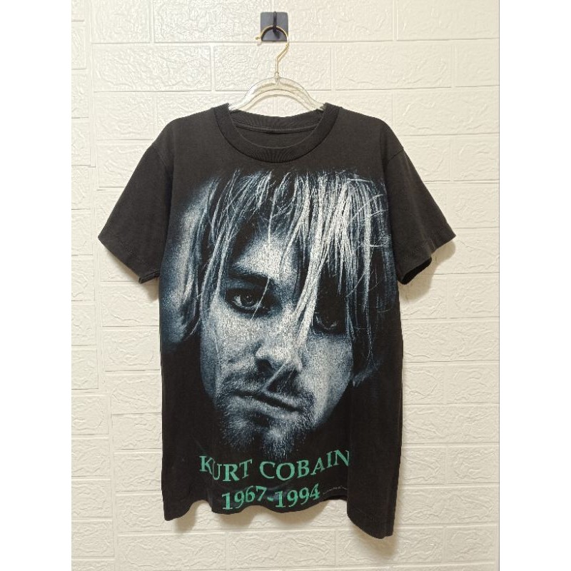 ♞,♘,♙T-shirt Kurt Cobain 1967-1994 Nirvana Bootleg Vintage 90s