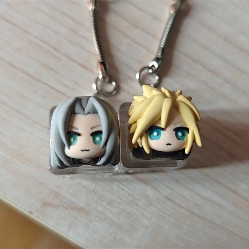 Final Fantasy VII Keycap น่ารักการ์ตูนสร้างสรรค์ MX Switch คีย์บอร์ดแบบ ...