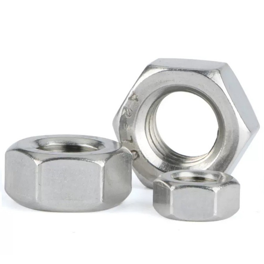[RL] M4-M20 Fine Thread Nut Hex Lock Nuts 304 สกรูสแตนเลส Bolt M5 M6 M8 ...
