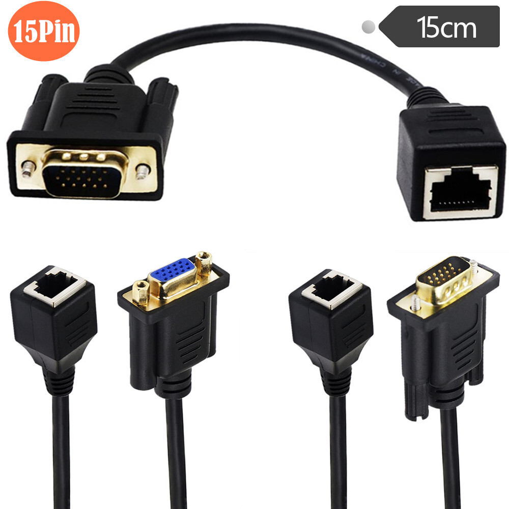 VGA to Network Port 0.15m สายอะแดปเตอร์ VGA to RJ45 ส่งข้อมูล VGA ผ่าน ...