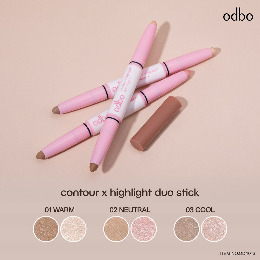 ODBO Contour x Highlight Duo Stick 2.4g โอดีบีโอ คอนทัวร์และไฮไลท์แบบ ...