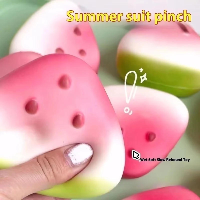 แตงโม Fidget ของเล่น Anti-Stress Slow Rising ผลไม้หยิกบีบความเครียด ...
