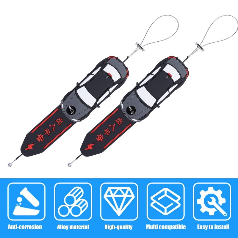 [3-5 วันมาถึง]1-4Pack Anti-Static Car Drag Chain Metal & PVC Conductor ...