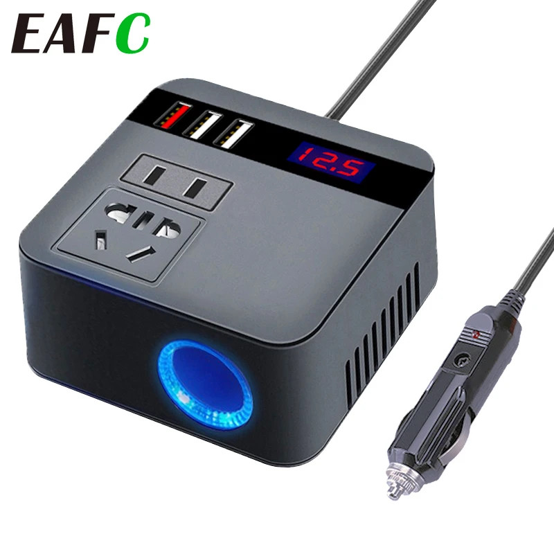 Mini รถอินเวอร์เตอร์อะแดปเตอร์ 150W 12V/24V DC ถึง 220V AC ไฟแช็กแหล่ง ...