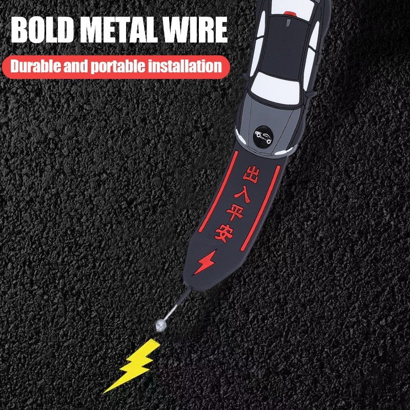 [3-5 วันมาถึง]1-4Pack Anti-Static Car Drag Chain Metal & PVC Conductor ...