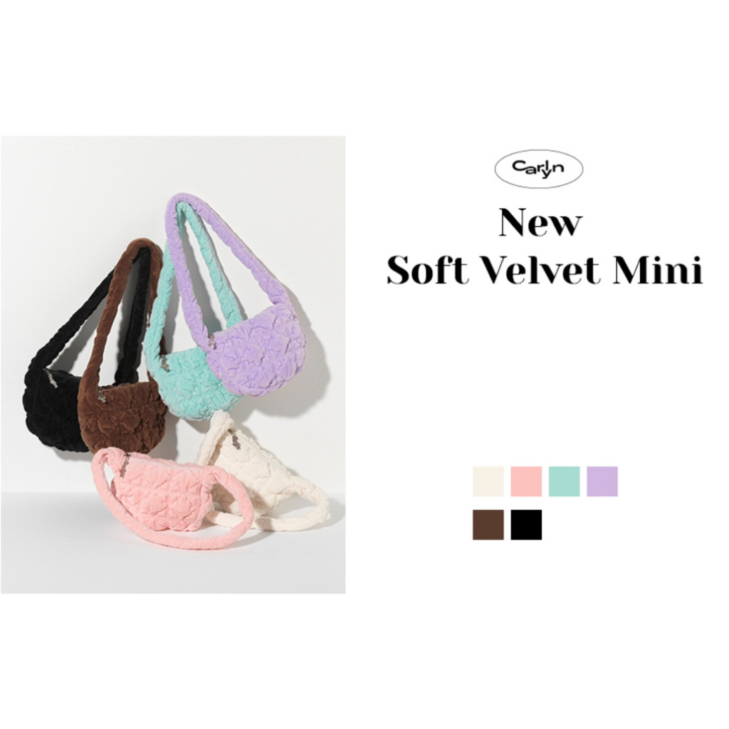 ★CARLYN★ New soft velvet mini 6colors H73311010 ♞,♘,♙Carlyn New Soft Velvet Mini 6 colors H73311010