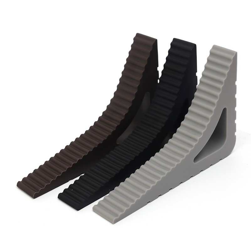 [บ้าน]-1-5PCS TPR ที่กั้นประตูแบบใช้ซ้ําได้ Shock Absorbent Block Wedge ...