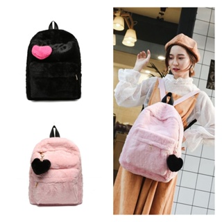กระเป๋านักเรียน ผ้ากํามะหยี่ขนนิ่ม น่ารัก สไตล์ญี่ปุ่น แฟชั่นสําหรับเด็กผู้หญิง