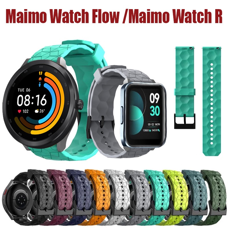 สายนาฬิกาข้อมือซิลิโคน-ลายฟุตบอล-สําหรับ-maimo-watch-r-smart-watch