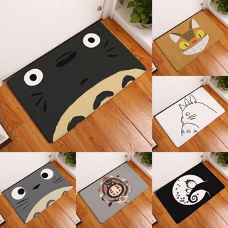 พรมเช็ดเท้า กันน้ํา ลายการ์ตูน Totoro น่ารัก สําหรับตกแต่งบ้าน ห้องครัว ห้องนอน บันได