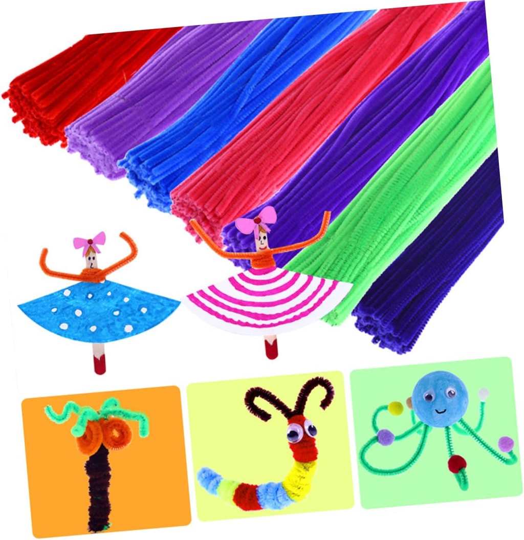 100pcs Random Color Creative DIY Educational Pipe Cleaner Montessori ...