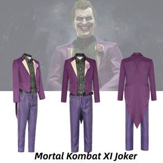 ชุดคอสเพลย์ Mortal Kombat 11 Joker สีม่วง สําหรับคู่รักเกมเมอร์ และอนิเมะ