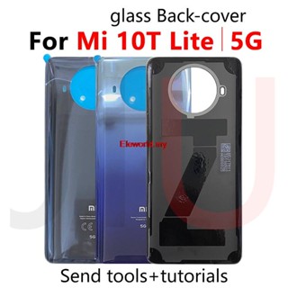 Elemy- ใหม่ ฝาครอบแบตเตอรี่ ด้านหลัง สําหรับ Xiaomi Mi 10T lite Xiaomi MI10i Xiaomi Mi10T lite 5G