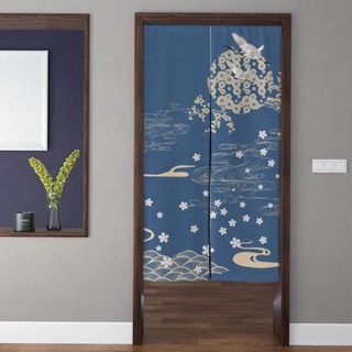 ผ้าม่านประตู ลายดอกซากุระ สไตล์ญี่ปุ่นวินเทจ สําหรับห้องครัว ห้องนอน