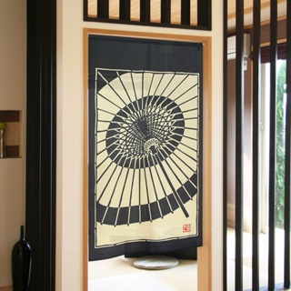 Noren ผ้าม่านประตู หน้าต่าง ลายร่มญี่ปุ่น สไตล์ญี่ปุ่น