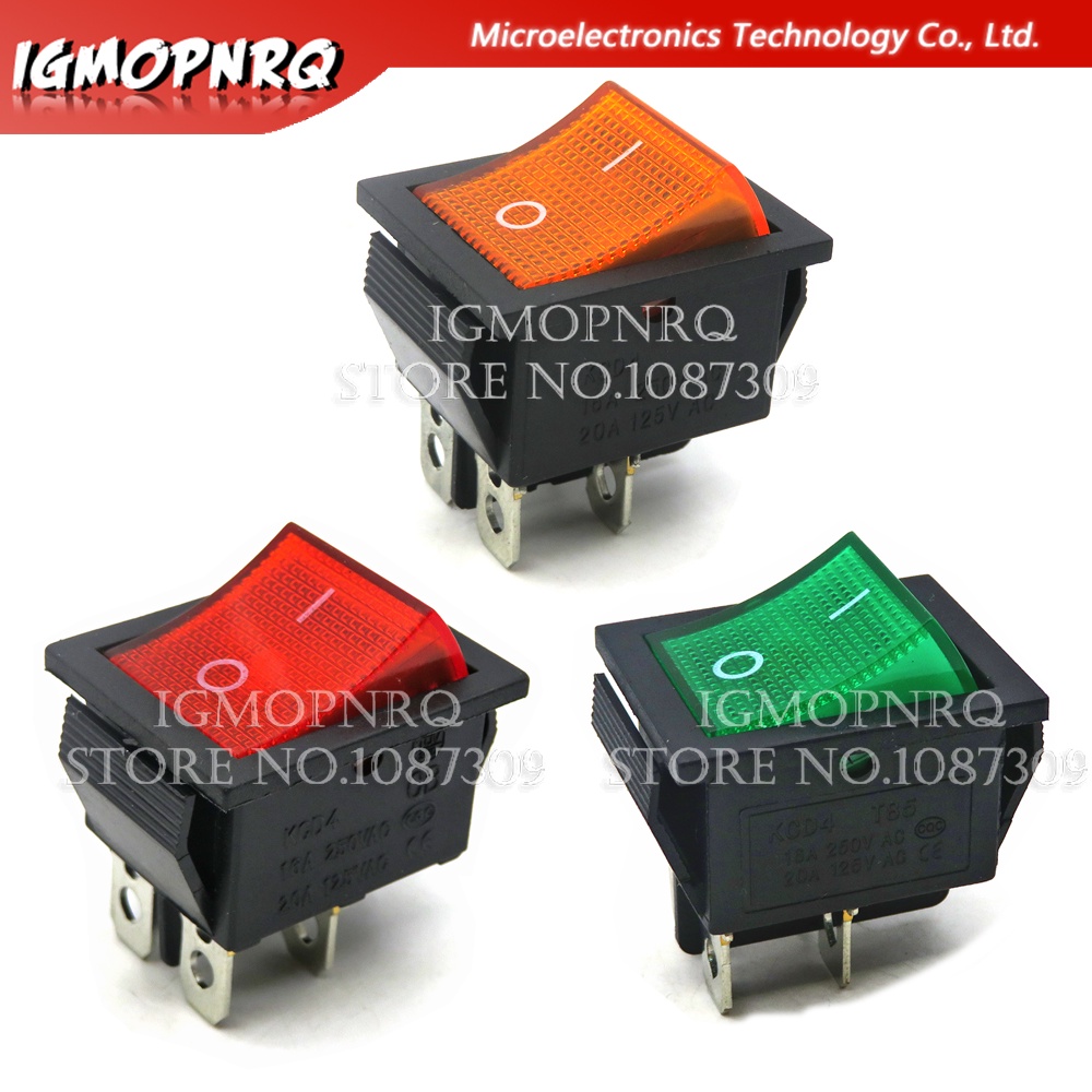 CANALE HB SERIES Interruttore A Dondolo Lampada Rossa 3 Pin 2 Posizioni - Foto 10