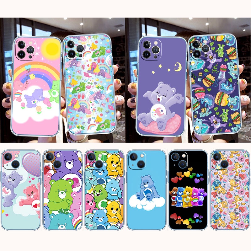 เคสโทรศัพท์มือถือ-แบบใส-ลายการ์ตูนหมี-สําหรับ-iphone-x-xs-12-pro-max-mj11