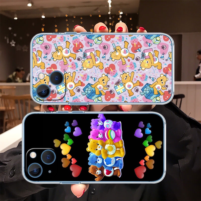 เคสโทรศัพท์มือถือ-แบบใส-ลายการ์ตูนหมี-สําหรับ-iphone-x-xs-12-pro-max-mj11